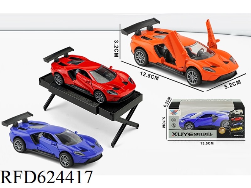 1:36 SCISSOR DOOR PULL-BACK ALLOY CAR FORD GT (1 ONLY)