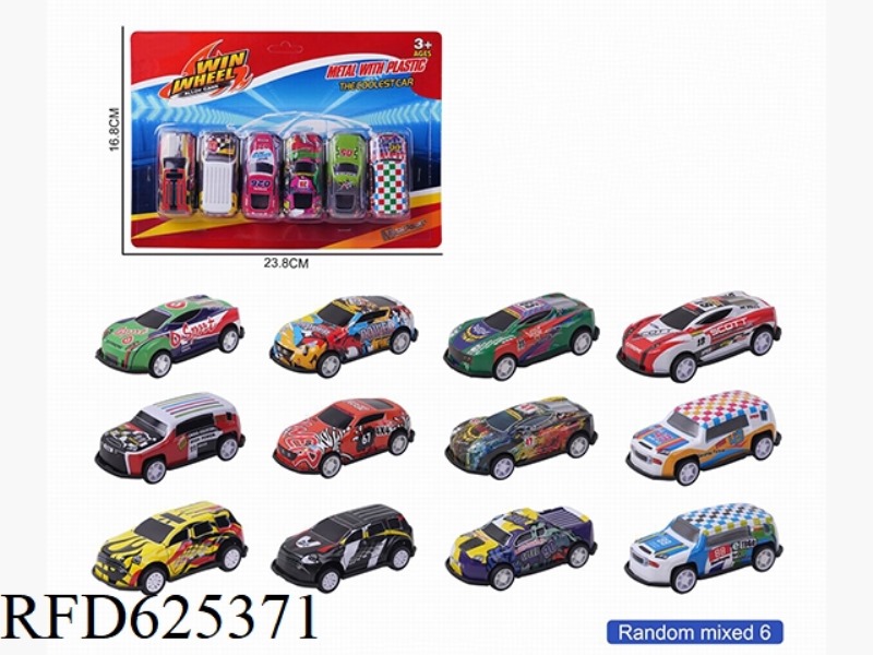 1:64 SLIDING ALLOY CAR 6 ONLY LOADED