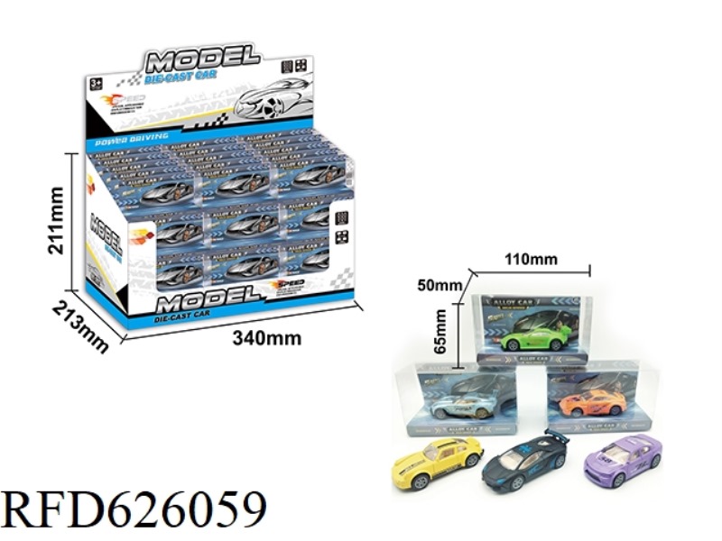 36PCS BOILBACK ALLOY 6 POLICE CARS 1:64