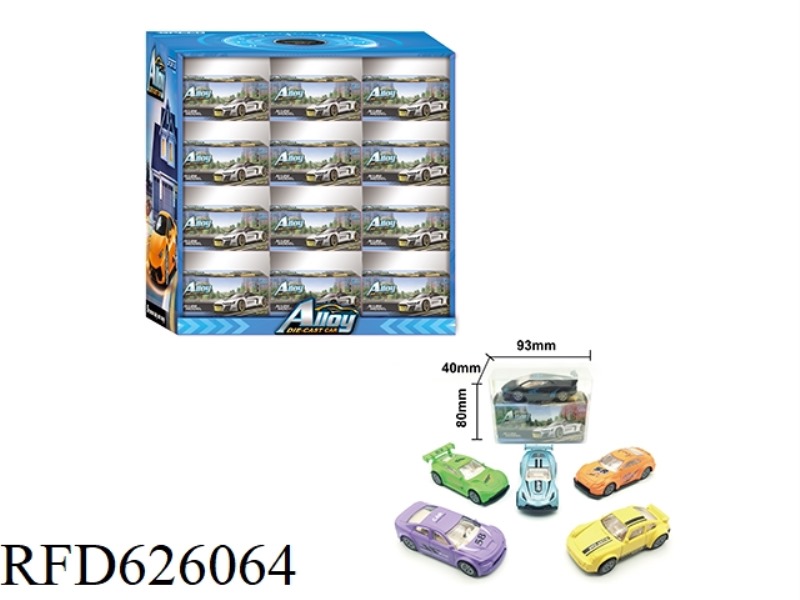 60PCS BOILBACK ALLOY 6 POLICE CARS 1:64