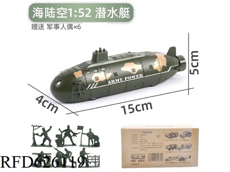 1:52 JAI METAL MILITARY VEHICLE (SUBMARINE)