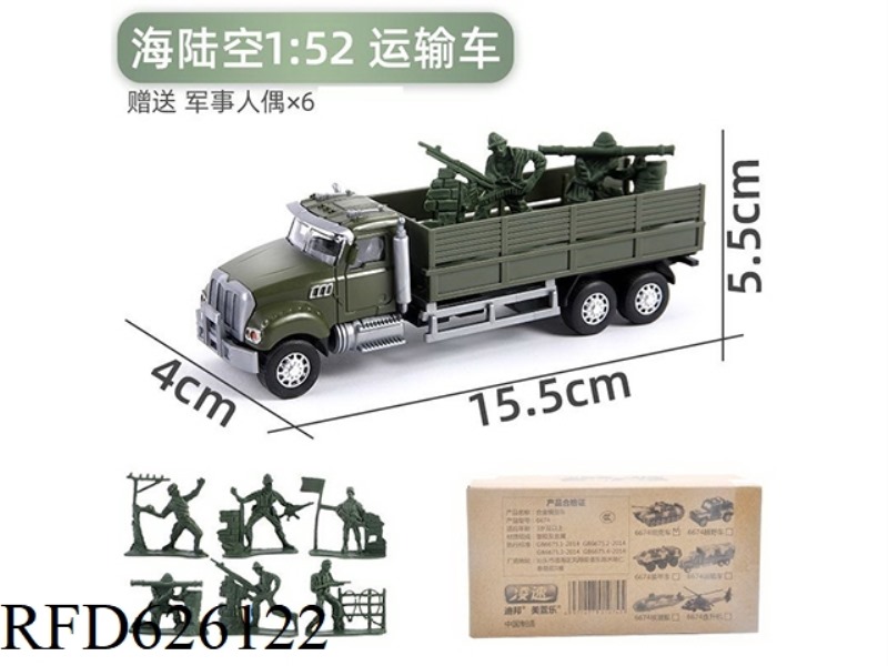 1:52 BOILBACK ALLOY MILITARY VEHICLE (TRANSPORT VEHICLE)