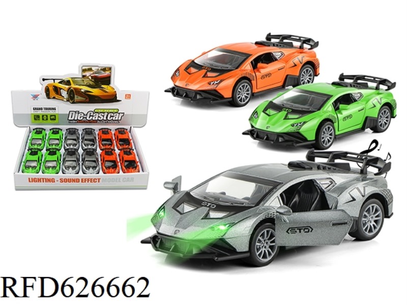 1:32 ALLOY CAR LAMBORGHINI CALF DOOR COMEBACK LIGHT MUSIC (12PCS)