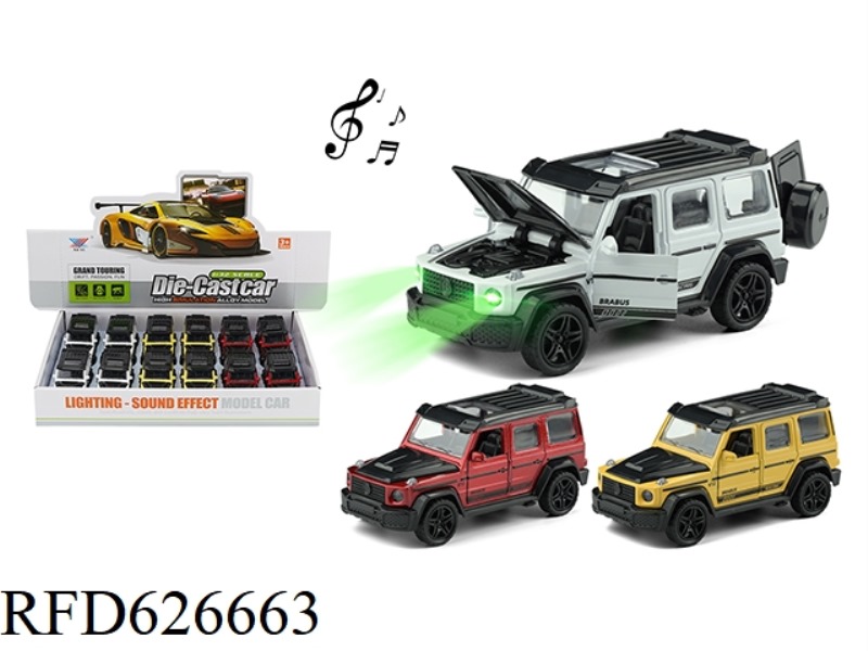 1:32 ALLOY CAR MERCEDES BIG G DOOR PULL-BACK LIGHTING MUSIC (12PCS)