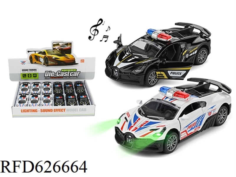 1:32 ALLOY CAR BUGATTI DOOR BACK LIGHTING MUSIC (12PCS)