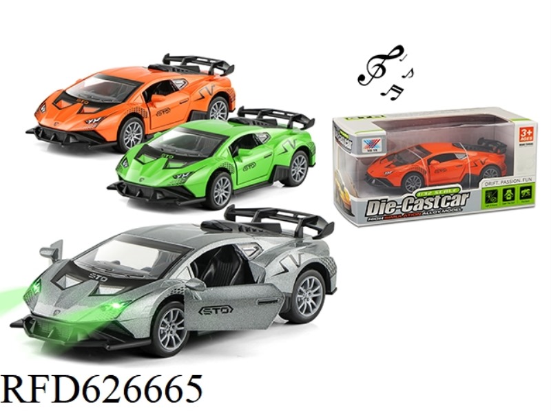 1:32 ALLOY LAMBORGHINI CALF LIGHT MUSIC COMEBACK (1PCS)