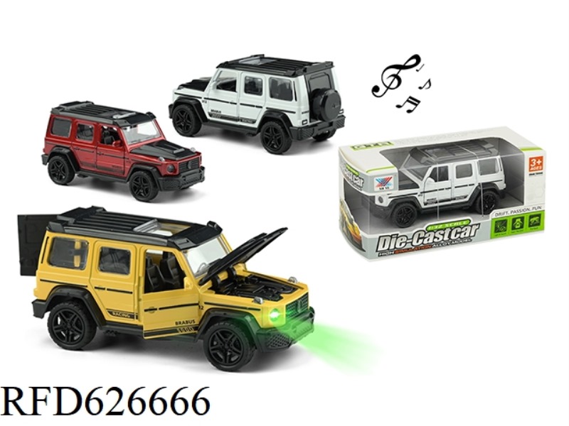 1:32 ALLOY CAR MERCEDES-BENZ BIG G5 DOOR LIGHT MUSIC COMEBACK (1PCS)