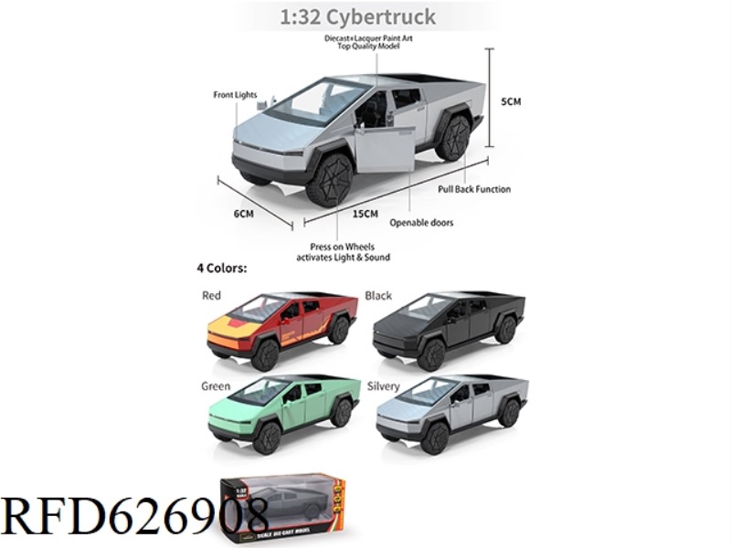 1:32 TESLA PICKUP (TWO DOORS)