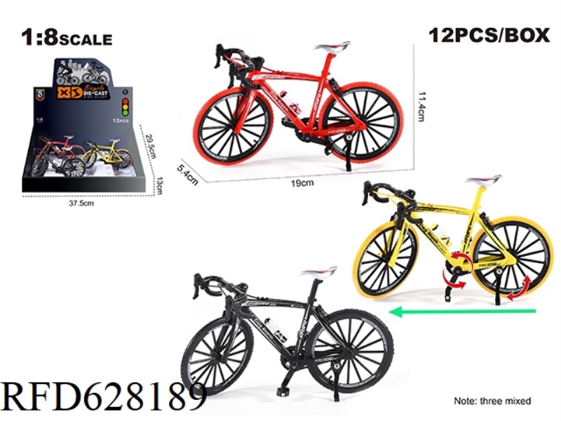 1:8 ALLOY BEND HANDLE ROAD BIKE 12PCS