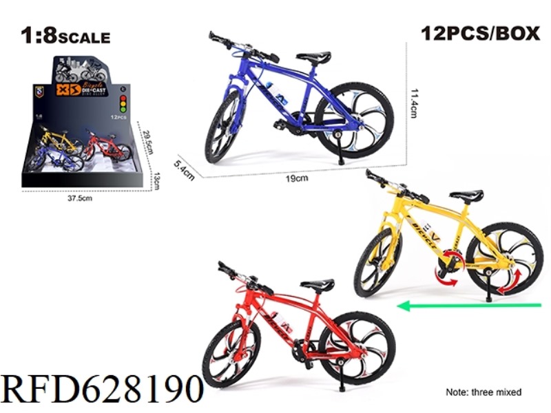 1:8 ALLOY STRAIGHT HANDLE MOUNTAIN BIKE 12PCS