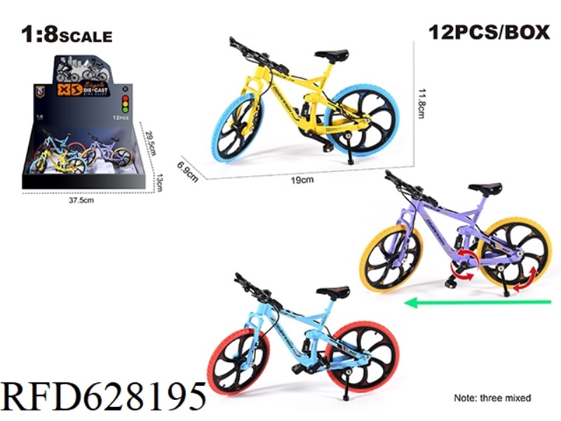 1:8 ALLOY STRAIGHT HANDLE MOUNTAIN BIKE 12PCS