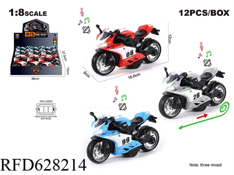 1:8 ALLOY DUCATI RACER 12PCS
