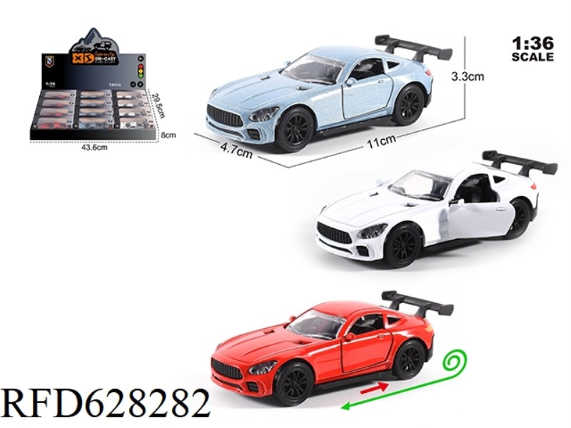 1:36 MERCEDES-BENZ GT MODEL 12PCS