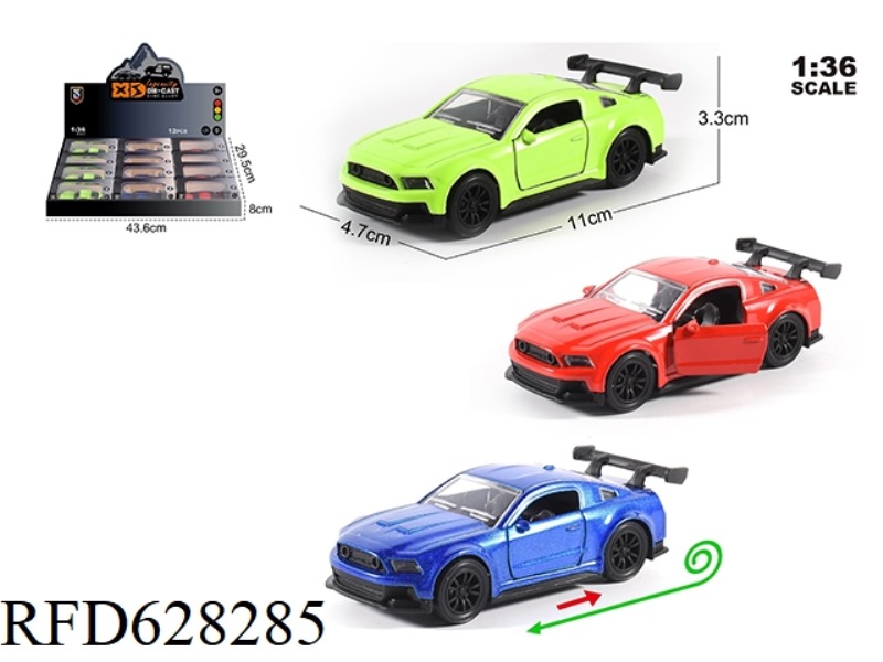 1:36 MUSTANG MODEL 12PCS
