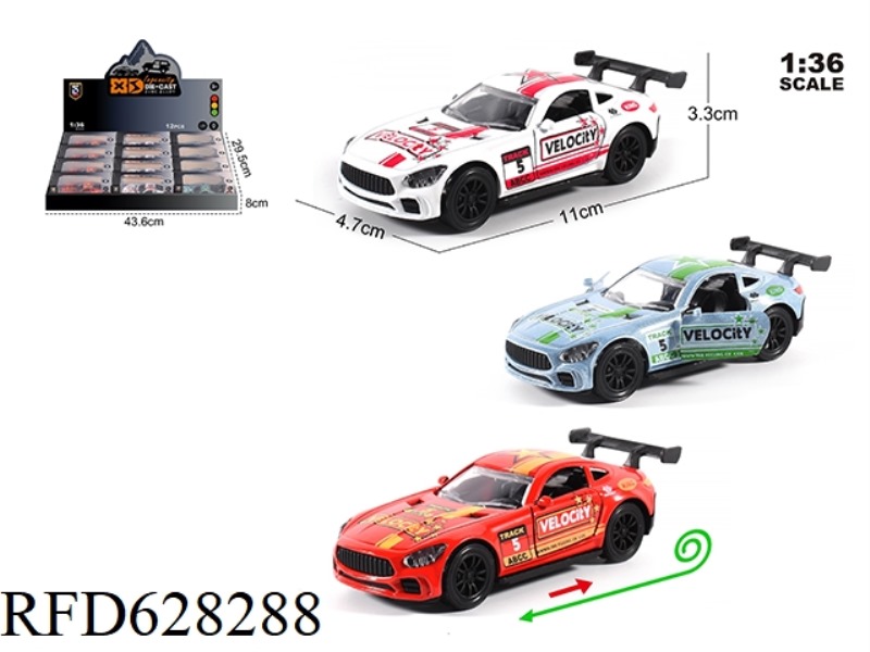 1:36 MERCEDES-BENZ GT TRACK MODEL 12PCS