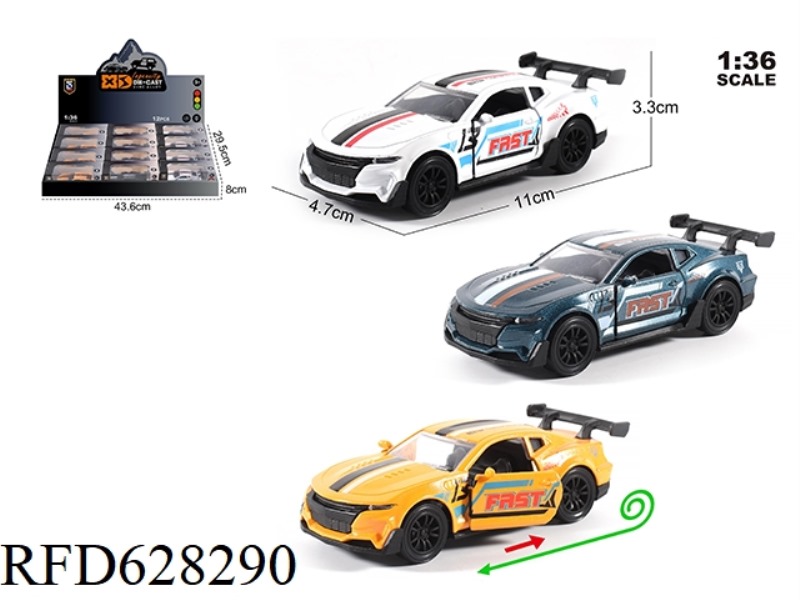 1:36 CHEVROLET HORNET TRACK VERSION MODEL 12PCS