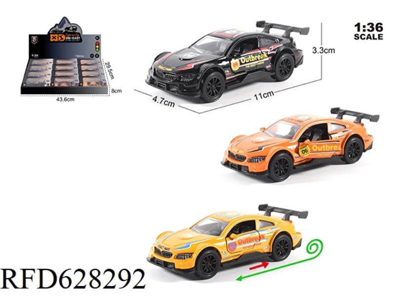 1:36 BMW M4 TRACK VERSION MODEL 12PCS