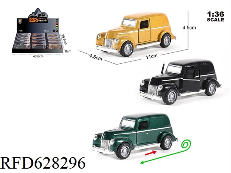 1:36 CLASSIC CAR MODEL 12PCS