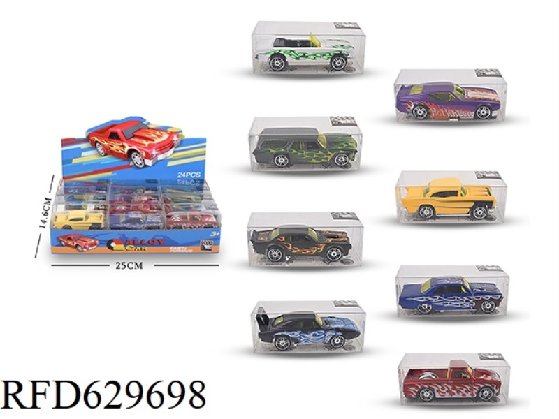 24PCS ALLOY RETRO SPORTS CAR