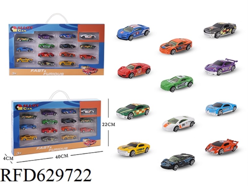 14PCS ALLOY SIMULATION RACING CAR