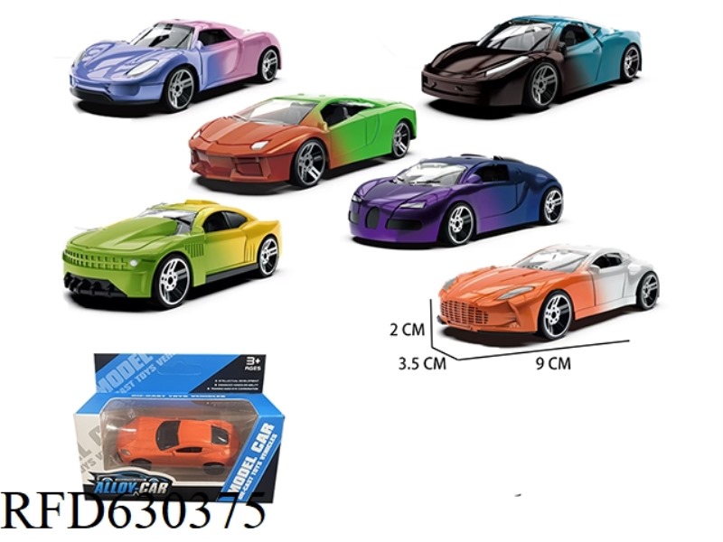 1:60 COLOR-CHANGING PULL-BACK ALLOY CAR
