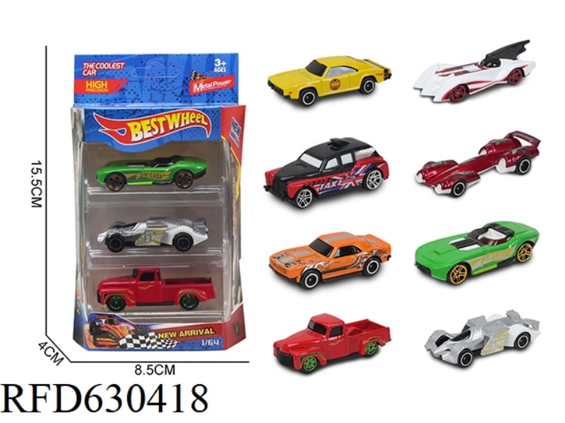 1:64 ALLOY CAR (RACING) 3 ONLY LOADED