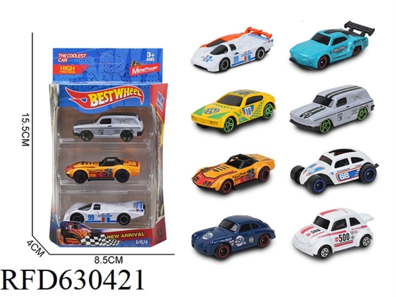 1:64 ALLOY CAR (RACING) 3 ONLY LOADED