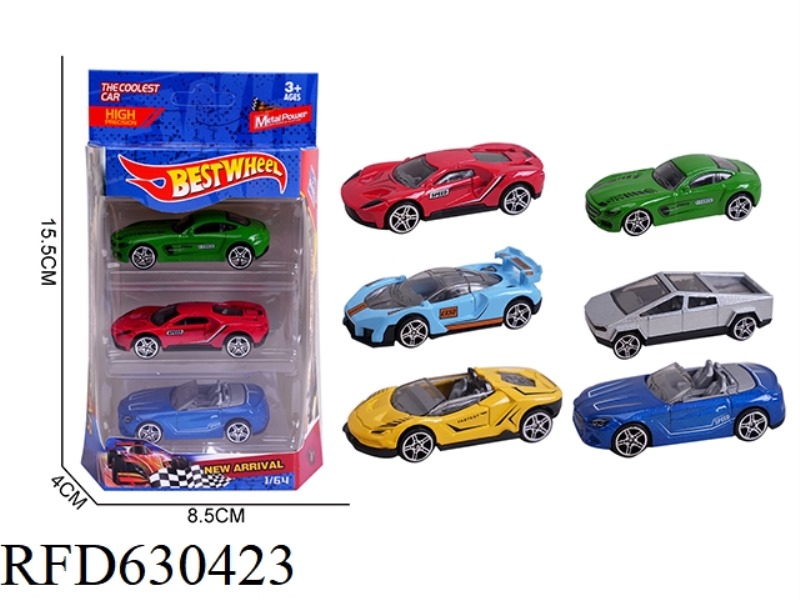 1:64 ALLOY CAR (RACING) 3 ONLY LOADED