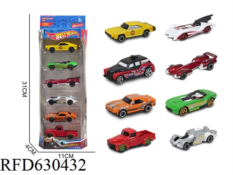 1:64 ALLOY CAR (RACING) 6 ONLY LOADED