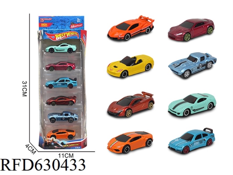 1:64 ALLOY CAR (RACING) 6 ONLY LOADED