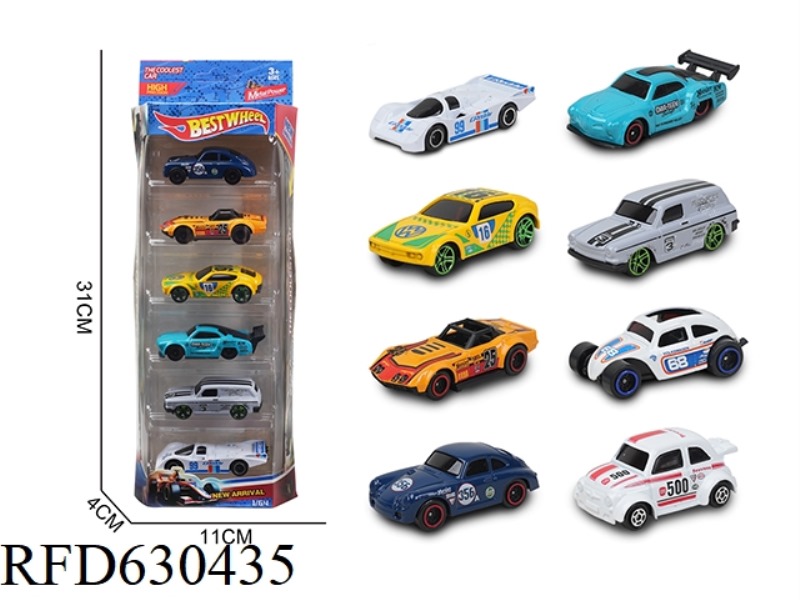1:64 ALLOY CAR (RACING) 6 ONLY LOADED