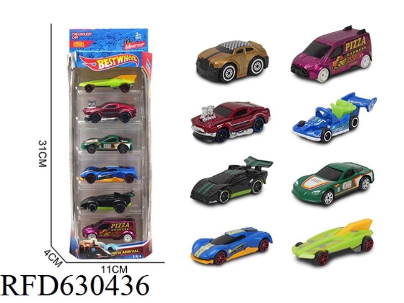 1:64 ALLOY CAR (RACING) 6 ONLY LOADED