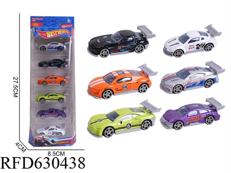 1:64 ALLOY CAR (RACING) 6 ONLY LOADED