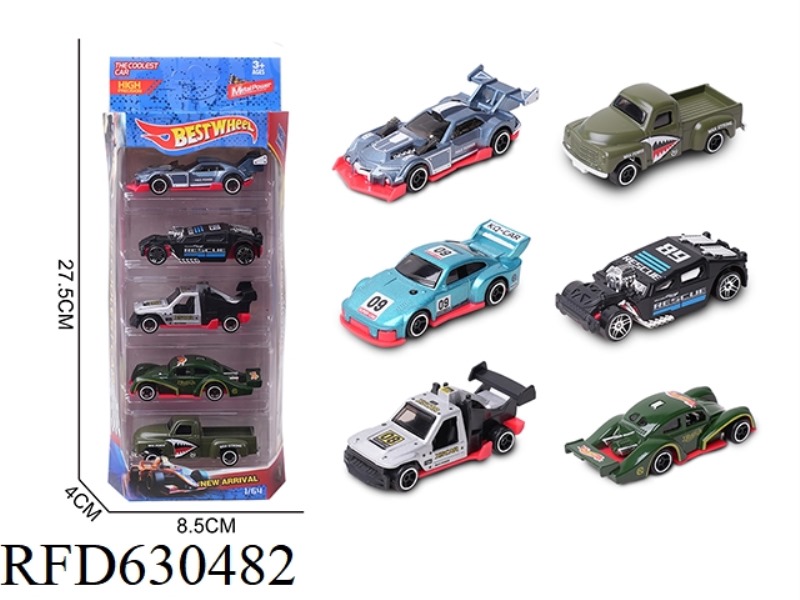 1:64 ALLOY CAR (RACING) 5 BOXES