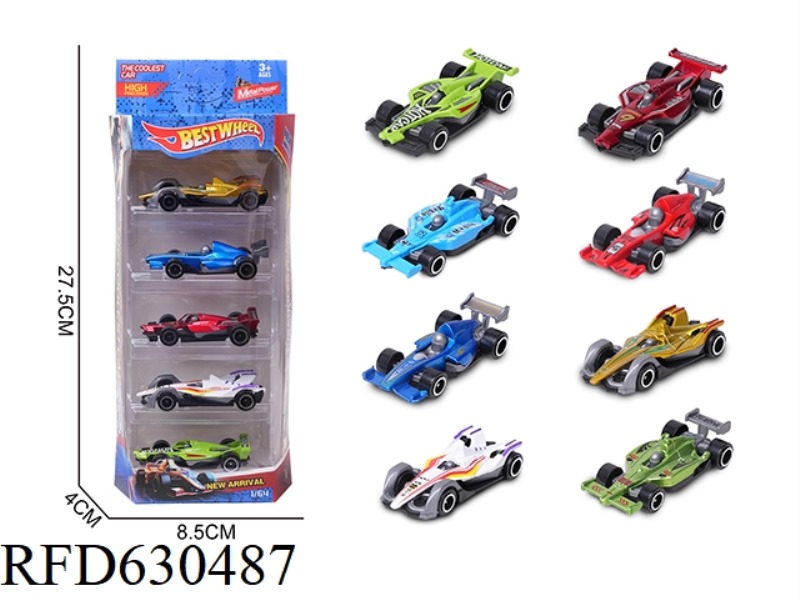 1:64 ALLOY CAR (RACING) 5 BOXES
