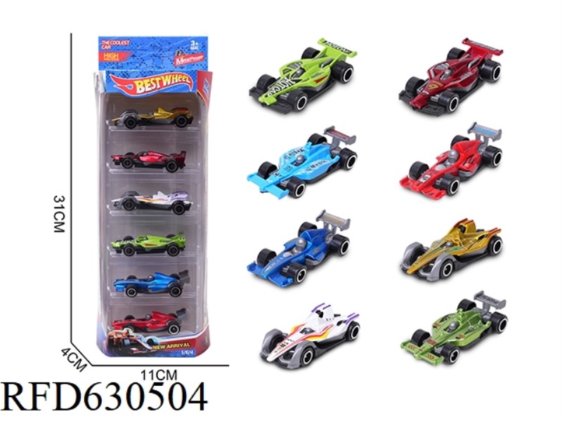 1:64 ALLOY CAR (RACING) 6 BOXED