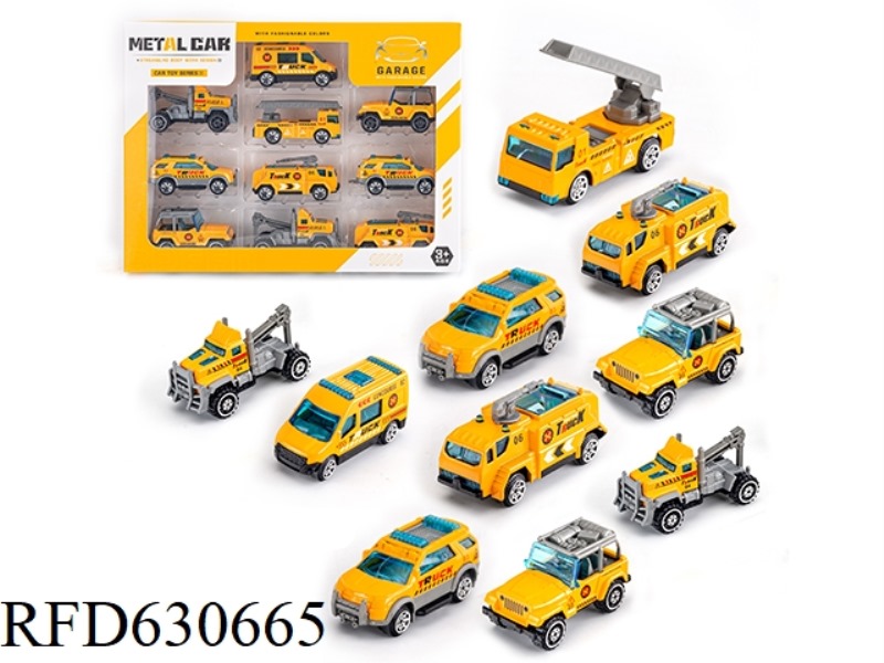 SLIDING ALLOY CAR (10 PIECES)