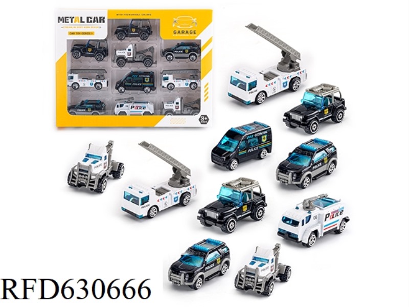 SLIDING ALLOY CAR (10 PIECES)