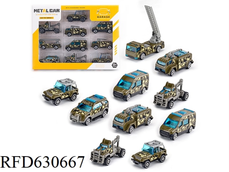 SLIDING ALLOY CAR (10 PIECES)