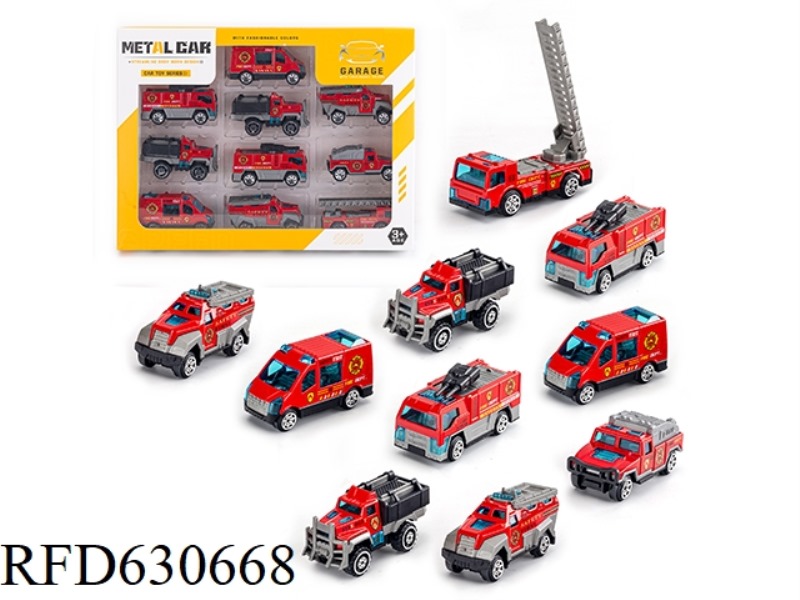 SLIDING ALLOY CAR (10 PIECES)