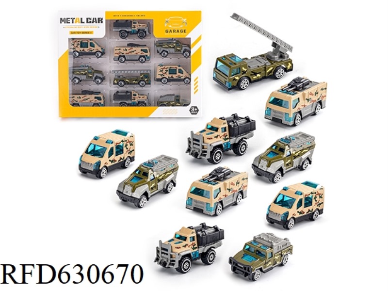 SLIDING ALLOY CAR (10 PIECES)