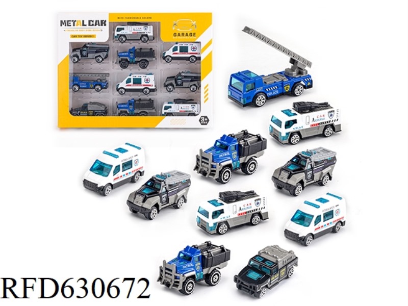 SLIDING ALLOY CAR (10 PIECES)