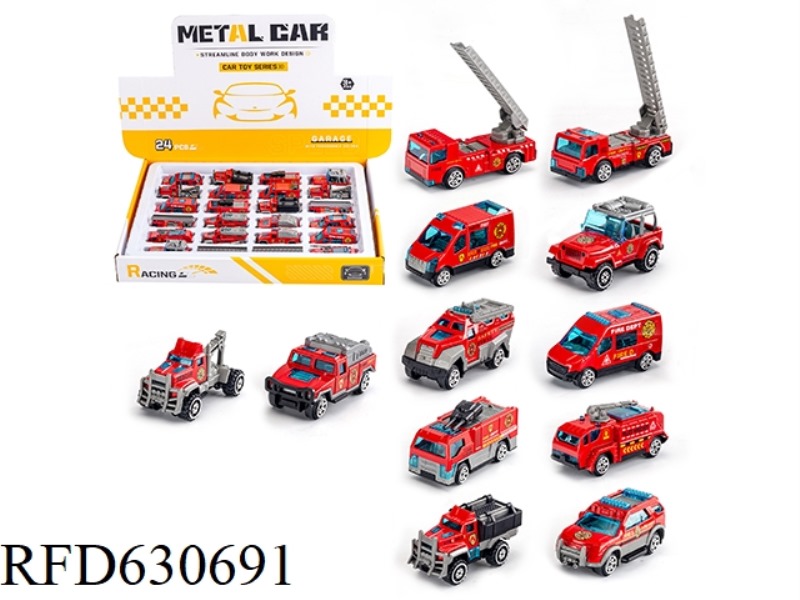 SLIDING ALLOY CAR (24 PIECES)