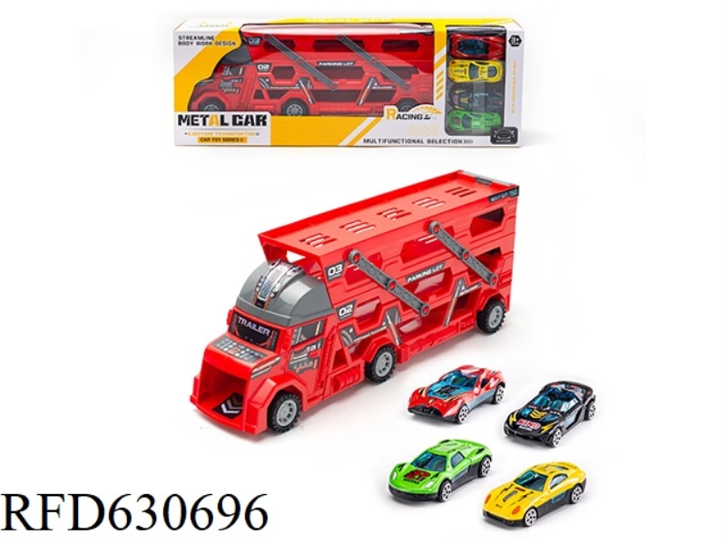CONTAINER ALLOY SLIDING SPORTS CAR (4 ONLY)