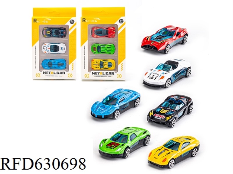 SLIDING ALLOY SPORTS CAR (3 PIECES)