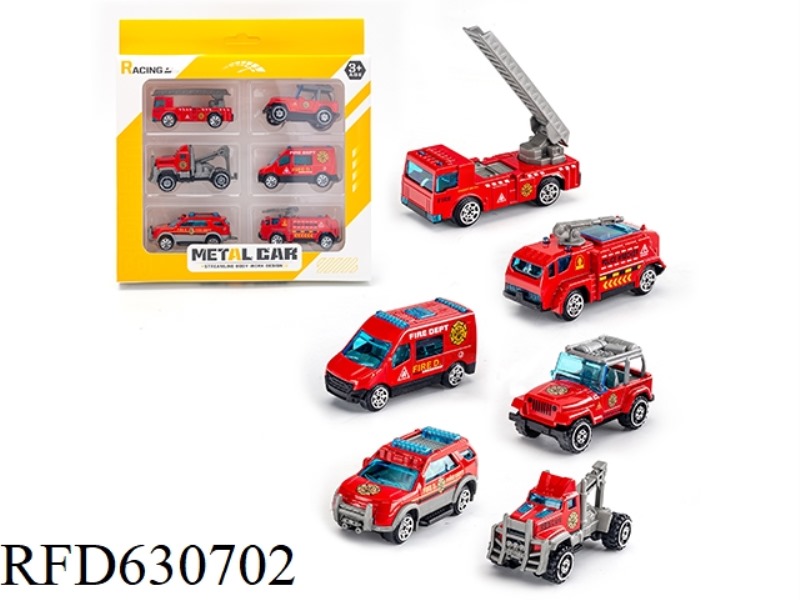 SLIDING ALLOY CAR (6 PIECES)