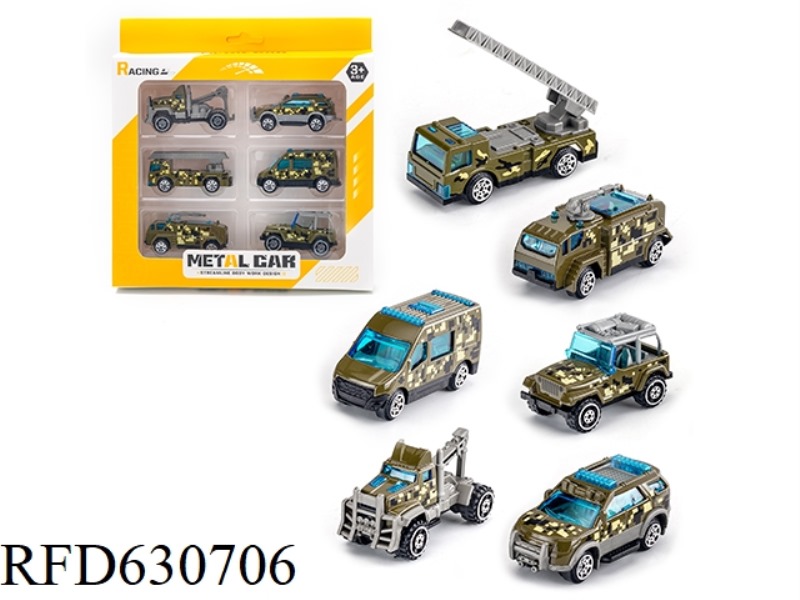 SLIDING ALLOY CAR (6 PIECES)