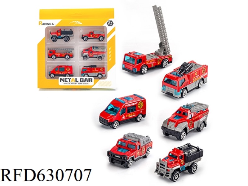 SLIDING ALLOY CAR (6 PIECES)