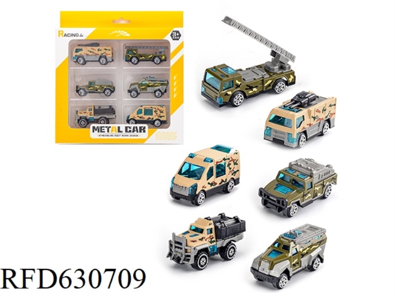 SLIDING ALLOY CAR (6 PIECES)