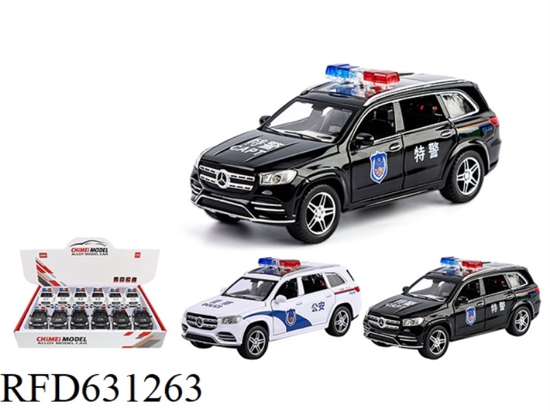 1:32 MERCEDES-BENZ GLS 580 POLICE CAR 12PCS